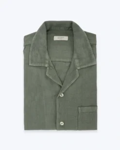 CAMISA DE LINO DE MANGA CORTA SEVENTY