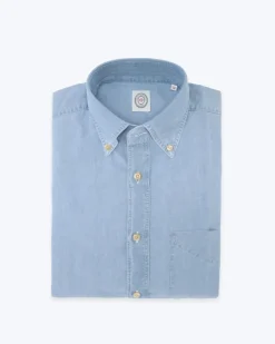 CAMISA DENIM CON BOLSILLO BOLZONELLA