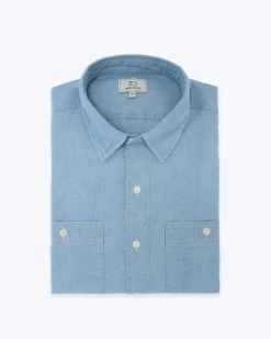 CAMISA DENIM CON BOLSILLOS WOOLRICH